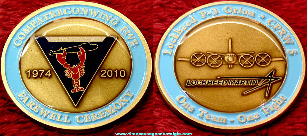 2010 United States Navy Patrol and Reconnaissance Wing Five Farewell Ceremony Medal