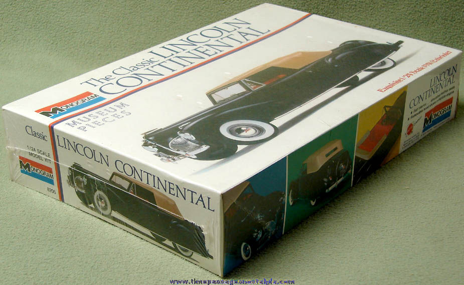 Unopened 1967 & 1972 Monogram 1941 Lincoln Continental Automobile Plastic Model Kit
