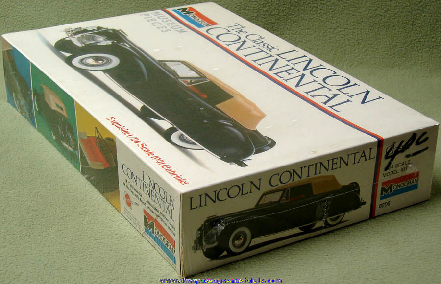 Unopened 1967 & 1972 Monogram 1941 Lincoln Continental Automobile Plastic Model Kit
