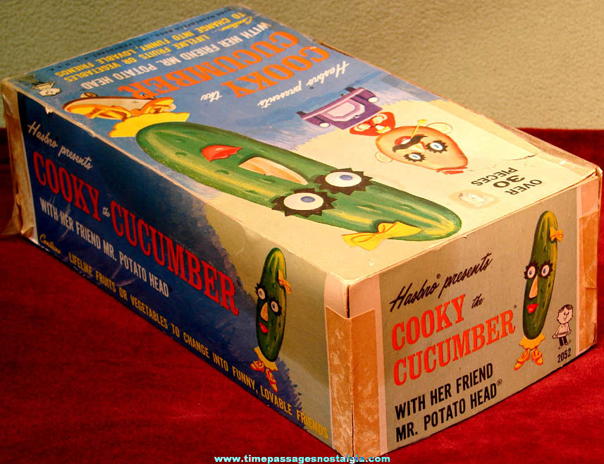1966 Cooky Cucumber & Mr. Potato Head Box of Toy Parts