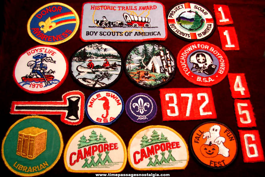 (20) Colorful Mixed Boy Scout Embroidered Cloth Patches