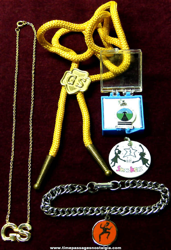 (5) Different Girl Scout Jewelry Items