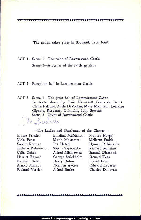 (2) 1960s New England Opera Company Programs (7 autographs)