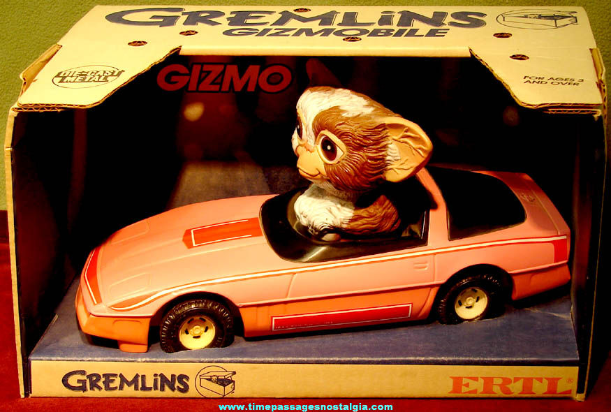 Large Boxed ©1984 Ertl Gremlins Gizmo Character Gizmobile Toy Car