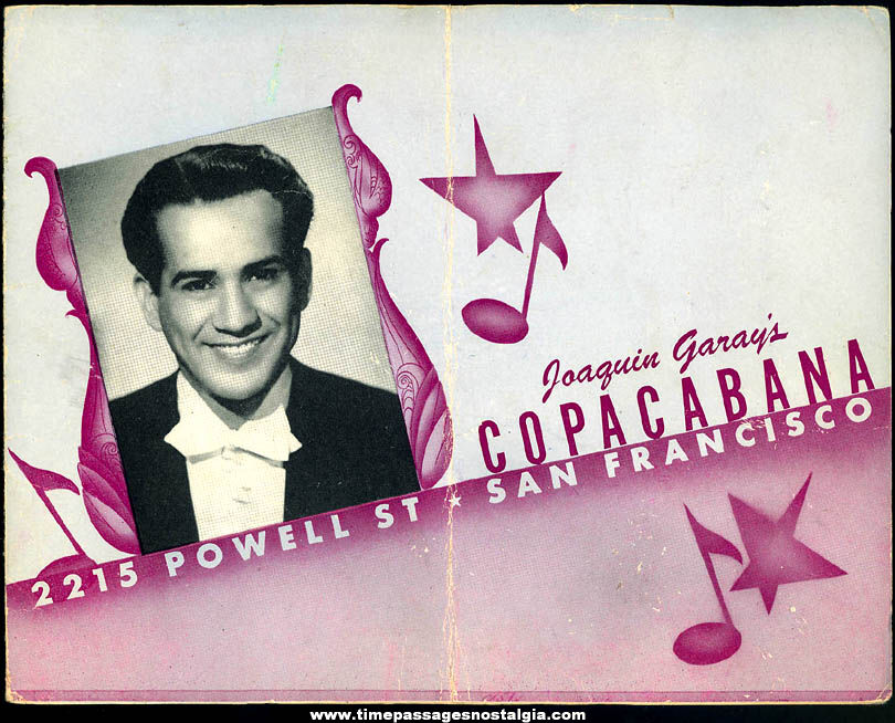 1943 Joaquin Garay’s Copacabana Night Club Advertising Souvenir Photograph Folder