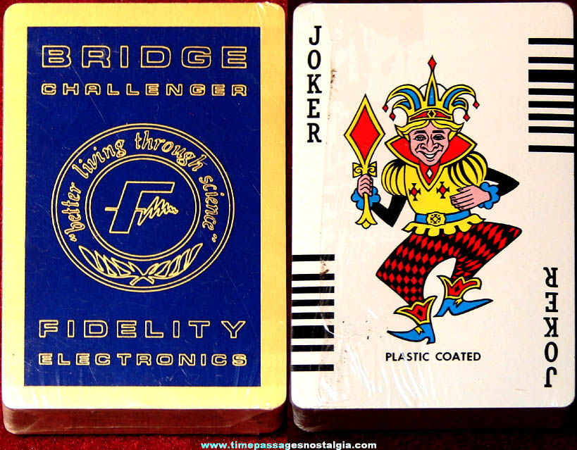 Old Unopened Fidelity Electronics Bridge Challenger Card Game Deck