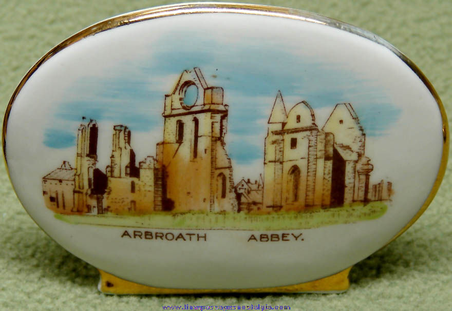 Old Arbroath Abbey Scottish Advertising Bone China Souvenir