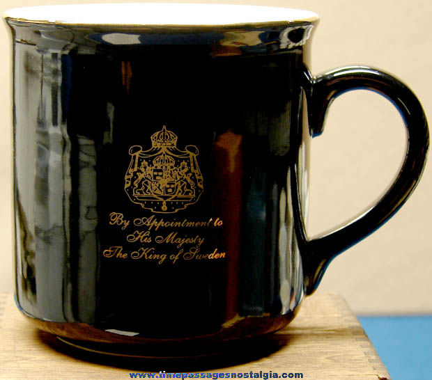 King of Sweden Gevalia Kaffe Ceramic Advertising Premium Coffee Cup