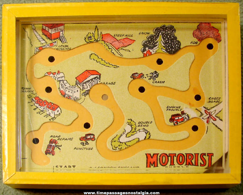 Old Robert Journet & Company Motorist Dexterity Puzzle Game