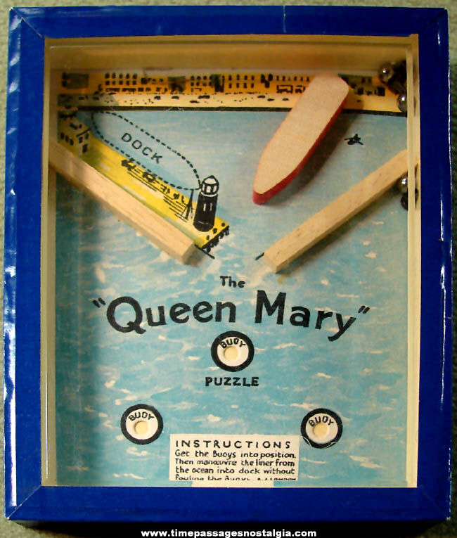 Old Robert Journet & Company The Queen Mary Dexterity Puzzle Game