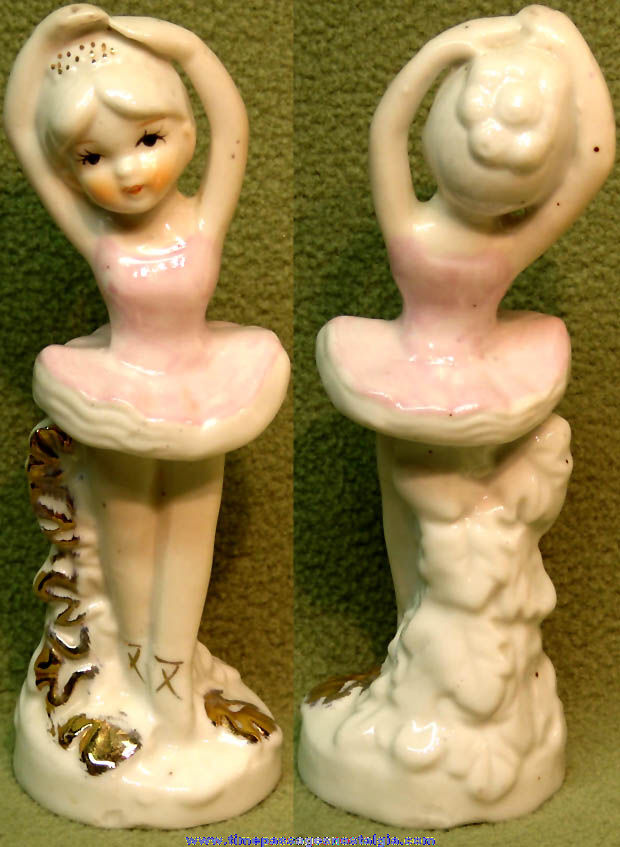 Old Young Girl Ballerina Porcelain Figurine Statue