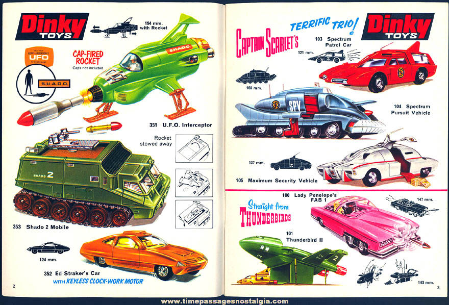 Colorful 1971 Dinky Transportation Toy Advertising Catalog