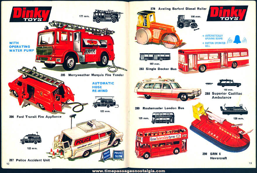 Colorful 1971 Dinky Transportation Toy Advertising Catalog