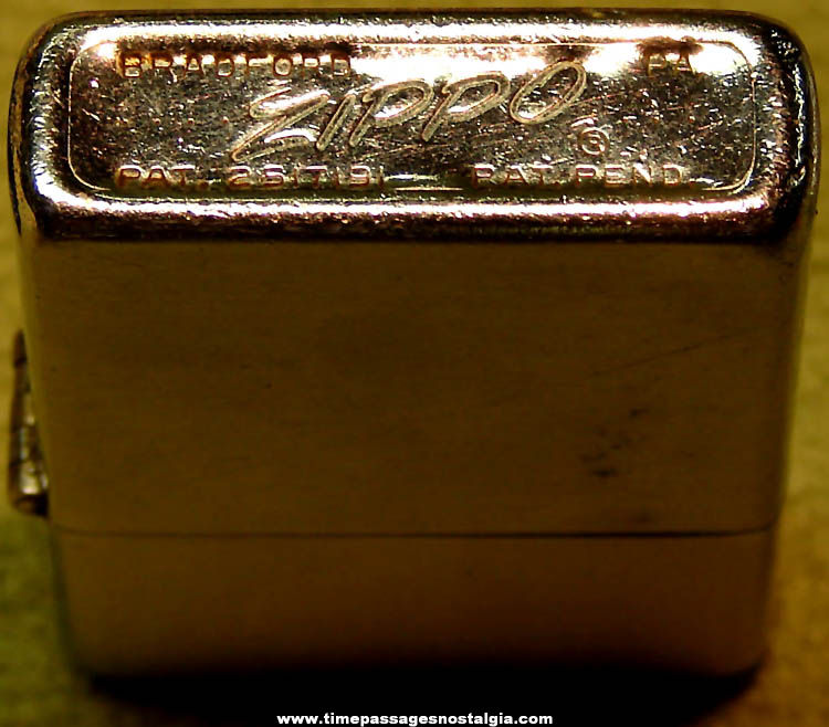 Old Dies & Stamping Inc. Advertising Premium Zippo Cigarette Lighter