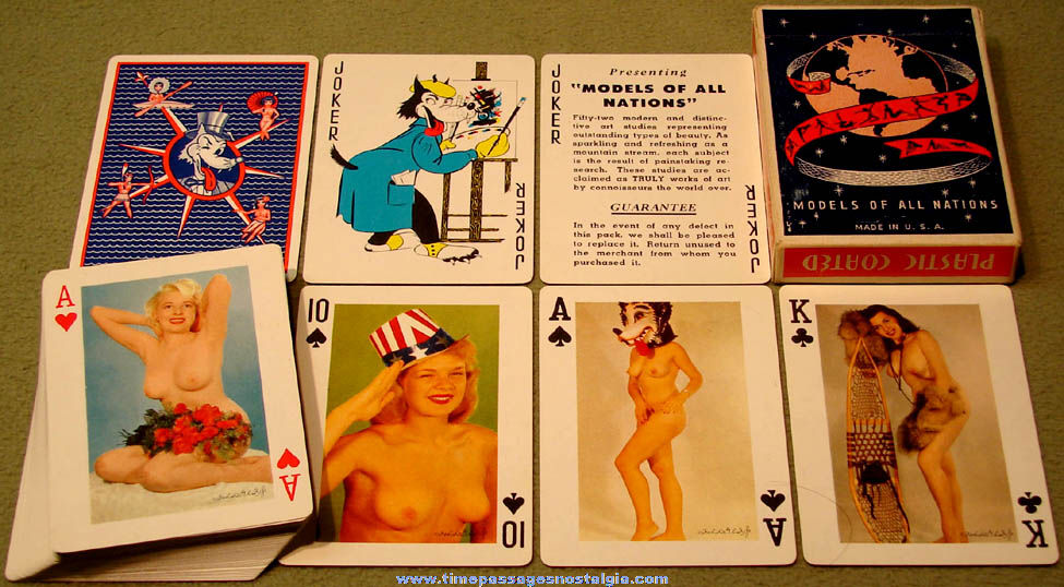 Boxed Models of All Nations Nude Risque Women Playing Card Deck