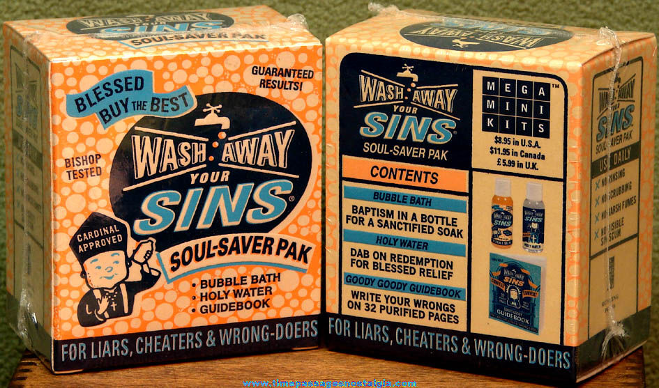 (2) Unopened & Boxed Wash Away Your Sins Religious Soul Saver Paks