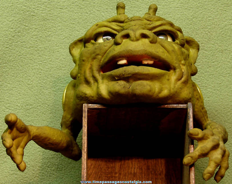 ©1987 Boglin Rubber Monster Character Puppet with Moving Eyes