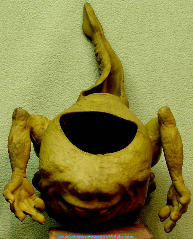 1987 Boglin Rubber Monster Character Puppet with Moving Eyes