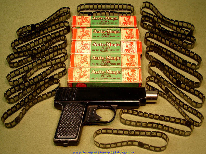 1946 Stephens Toy Auto Magic Picture Gun with (15) Film Strips