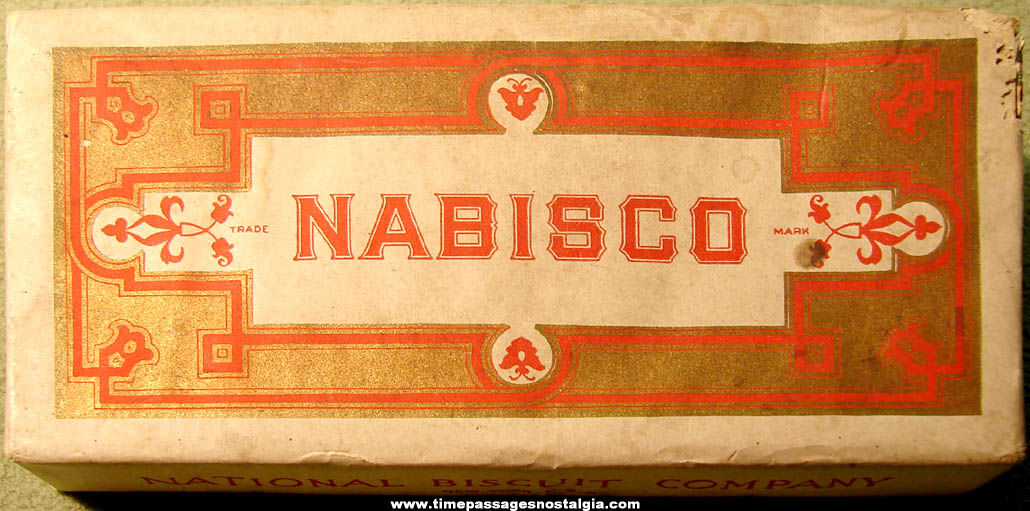 Early National Biscuit Company Nabisco Vanilla Cookie or Crackers Advertising Box