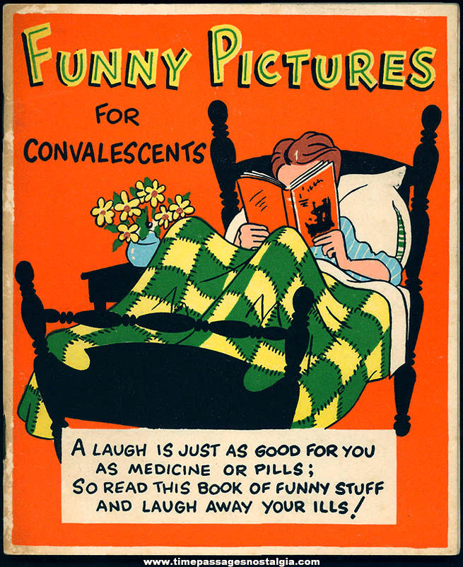 Old Funny Pictures For Convalescents Comic Joke Book Greeting Card