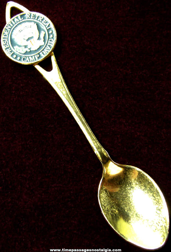 United States Camp David Presidential Retreat Advertising Souvenir Miniature Spoon