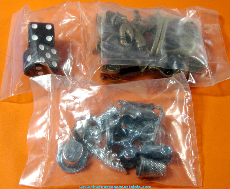 (2) Unopened Bags of Miniature Metal Monopoly Game Parts