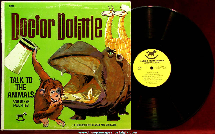Old Doctor Dolittle Talk To The Animals Vinyl Record Album
