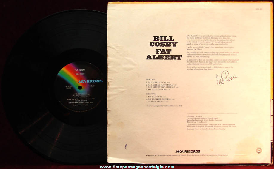 1973 Bill Cosby Fat Albert Cartoon Character Vinyl Record Album