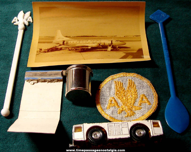 (7) Different Small Old American Airlines Advertising Items