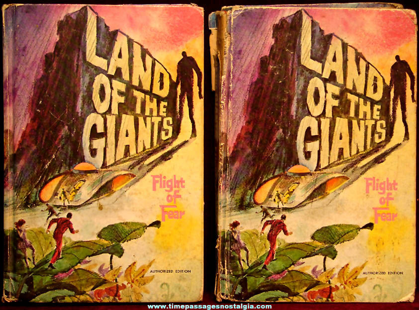 (2) 1969 Land of The Giants Flight of Fear Whitman Books