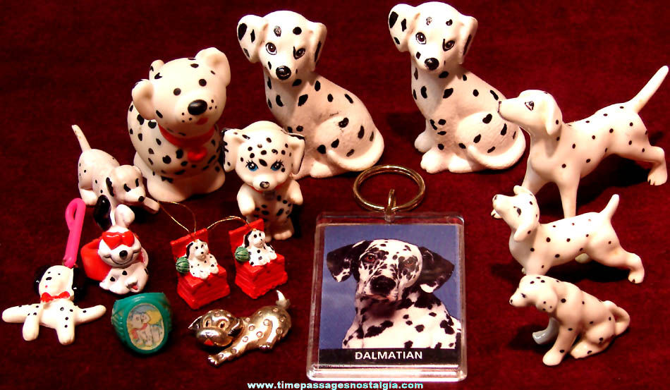 (15) Small Dalmatian Dog Items