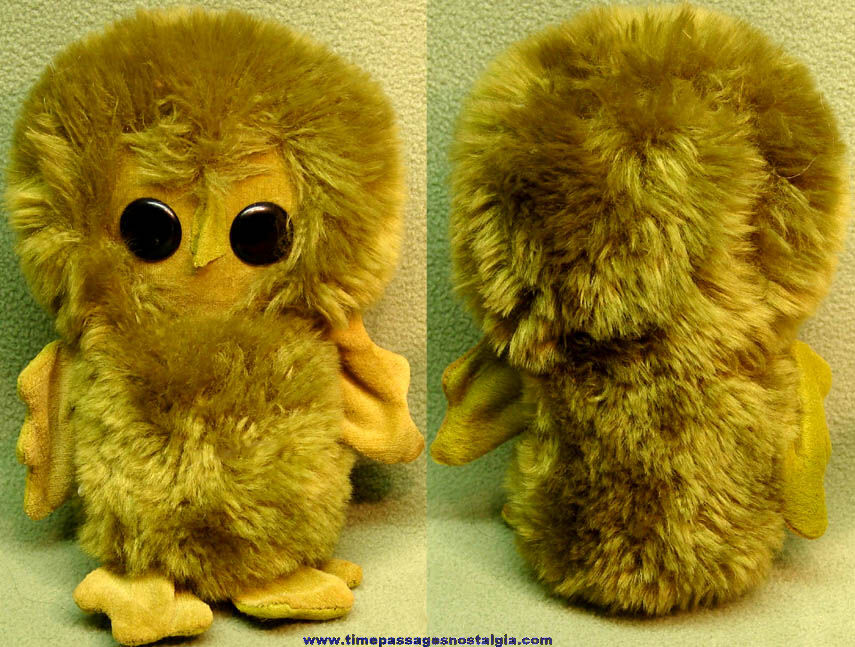 1967 Kamar Plush Toy Owl Bird Figure Doll