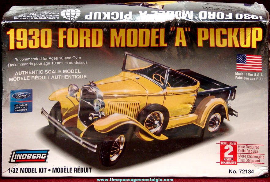 Unopened 1930 Ford Model A Pickup Lindberg Plastic Toy Model Kit