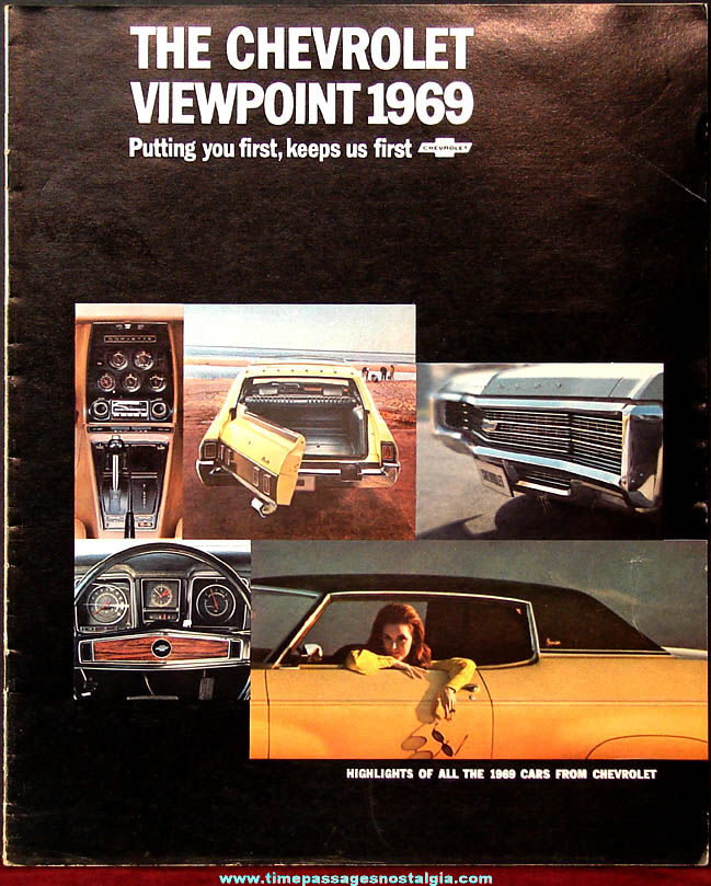 1969 Chevrolet Viewpoint Automobile Dealership Advertising Booklet