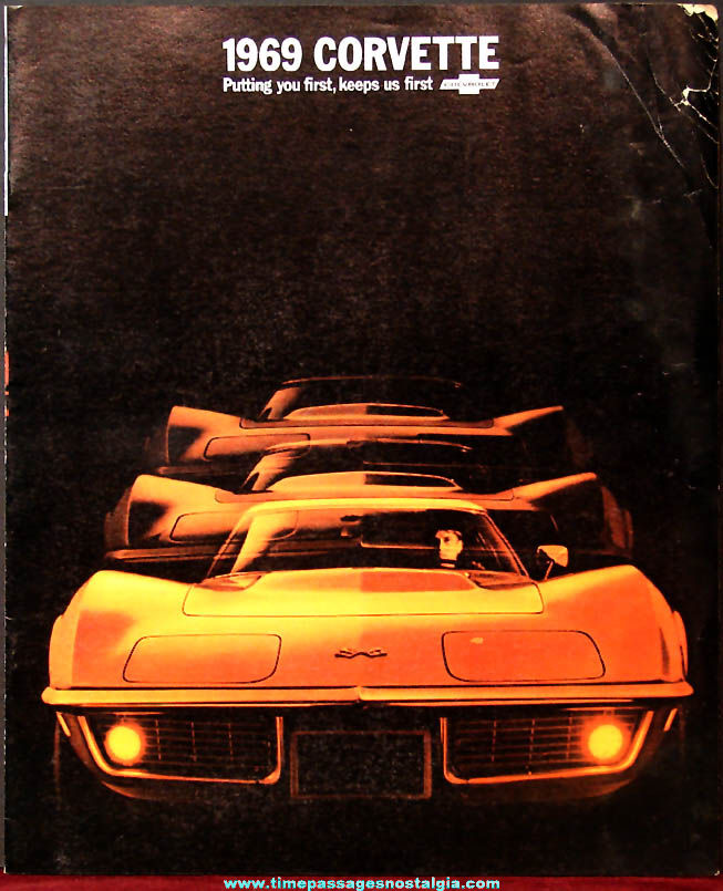 1969 Chevrolet Corvette Automobile Dealership Advertising Booklet