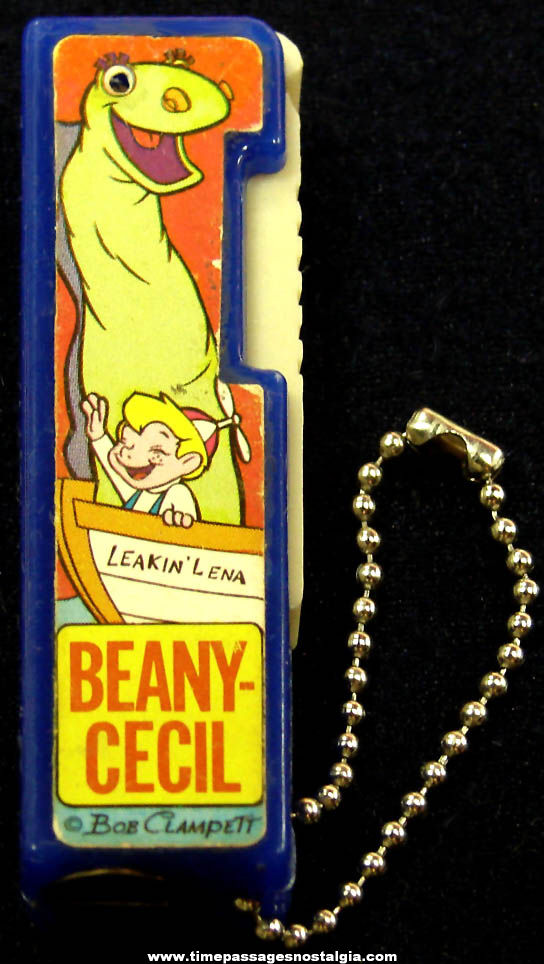 Old Beany & Cecil Cartoon Character Toy Key Chain Flash Light