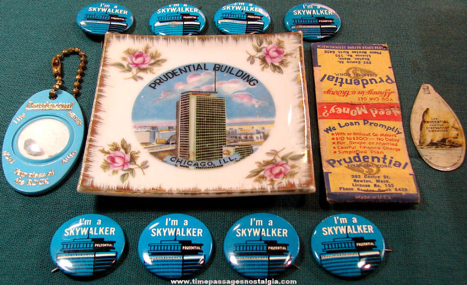 (12) Small Old Prudential Insurance Company Advertising Premium Items