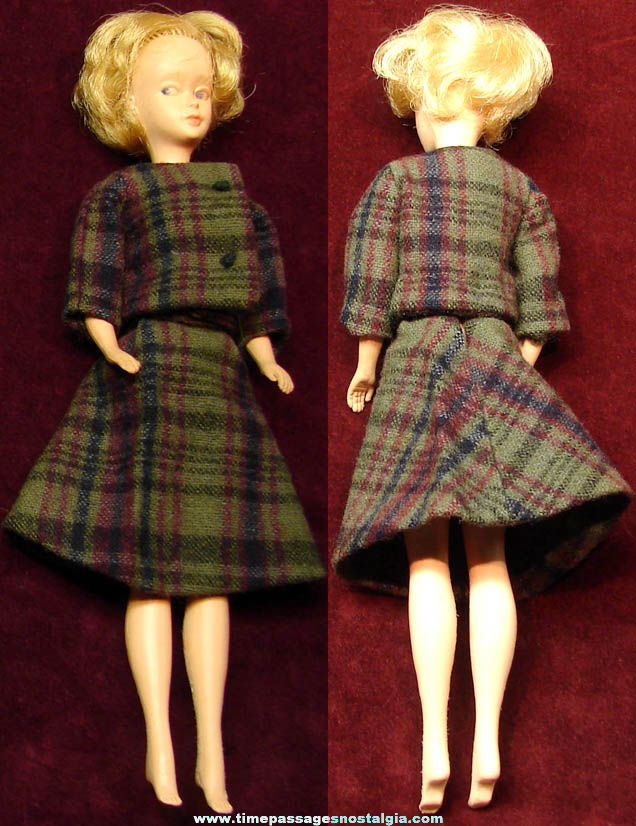Old Unidentified Toy Woman Doll with Clothes