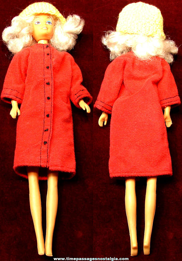 Old Unidentified Toy Woman Doll with Clothes