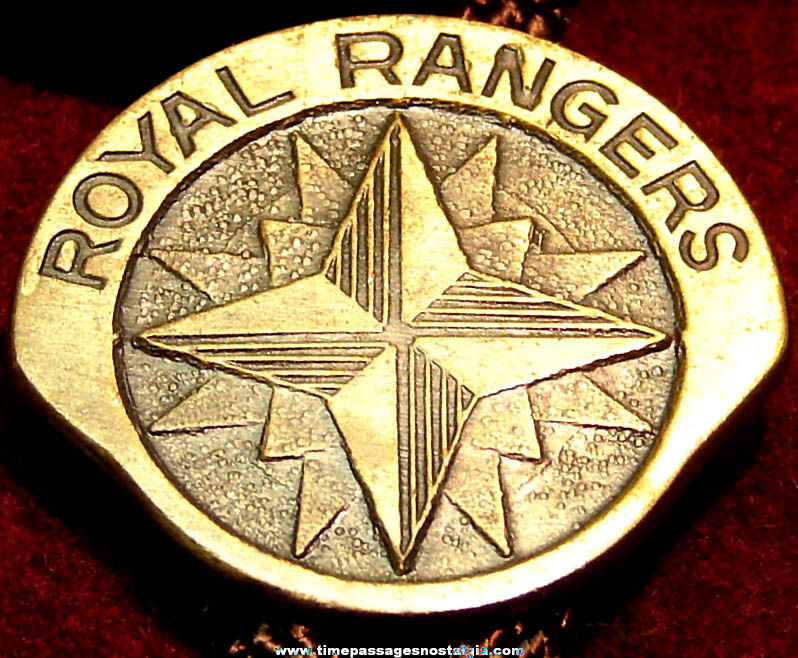 Old Royal Rangers Advertising Emblem Bolo Neck Tie