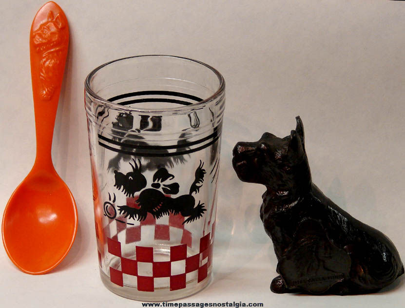 (3) Different Small Old Scottish Terrier Scottie Dog Items