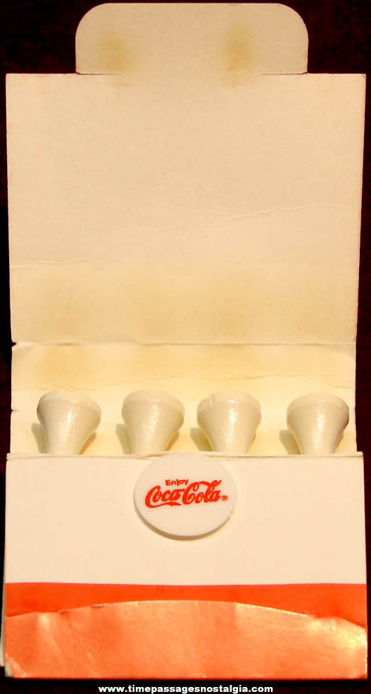 Coca Cola Advertising Premium Golf Ball Marker and Tee Set