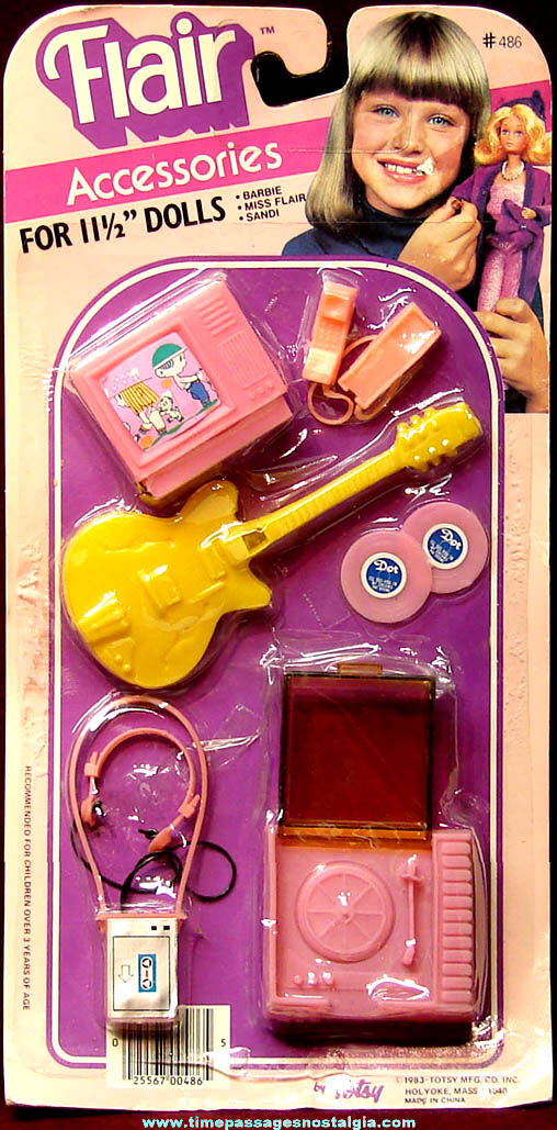 Unopened 1983 Totsy Flair Doll Music Accessories Set