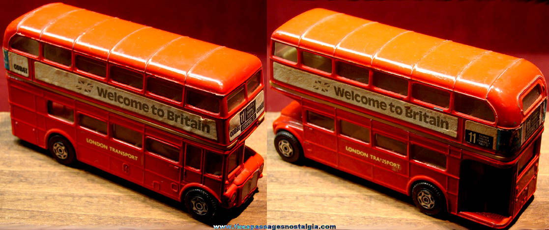 Old Corgi London Transport Routemaster Double Decker Diecast Toy Bus