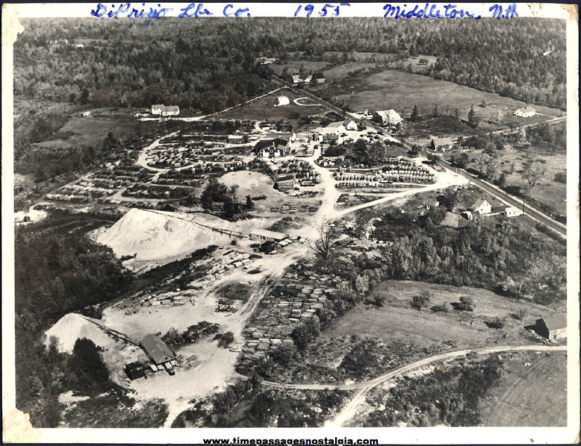 1955 DiPrizio Lumber Company Middleton New Hampshire Aerial Photograph