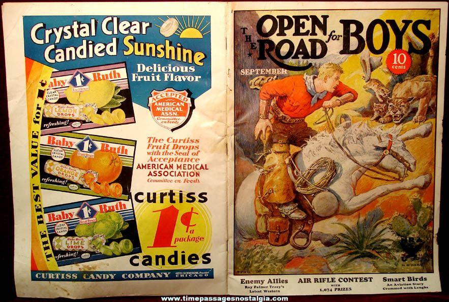 September 1933 Issue of The Open Road For Boys Magazine