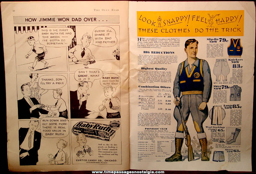 September 1933 Issue of The Open Road For Boys Magazine