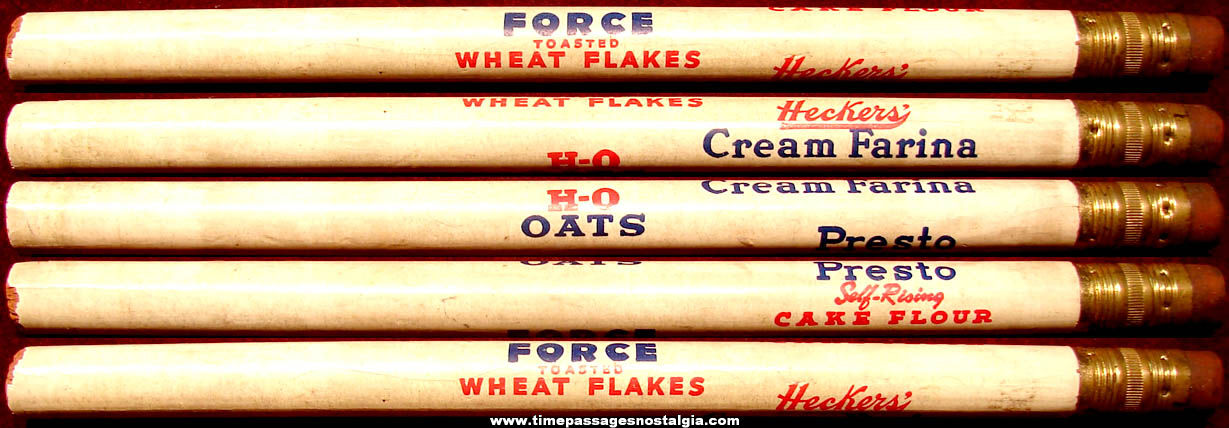 Old Unused Cereal & Flour Advertising Premium Pencil