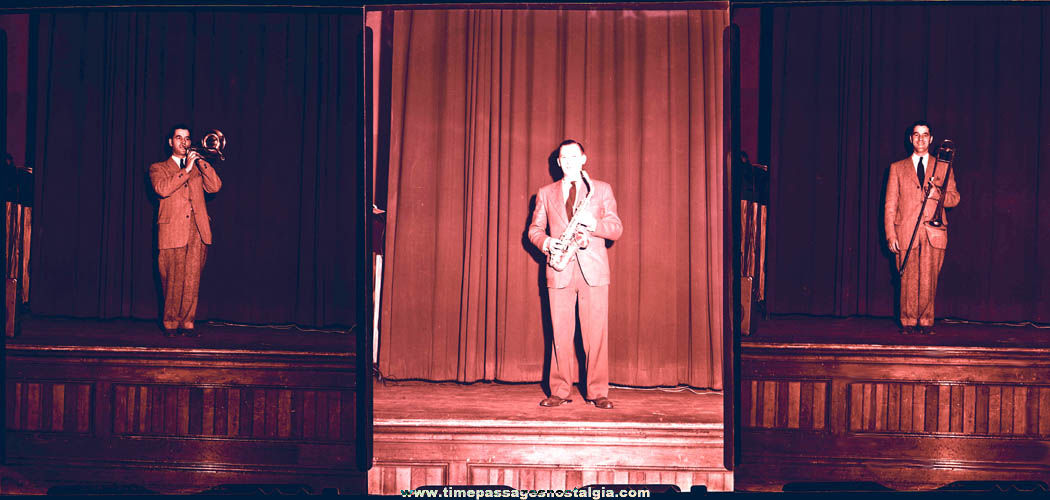 (12) Different 1940s Don Drouin’s Orchestra Band Member Photograph Negatives